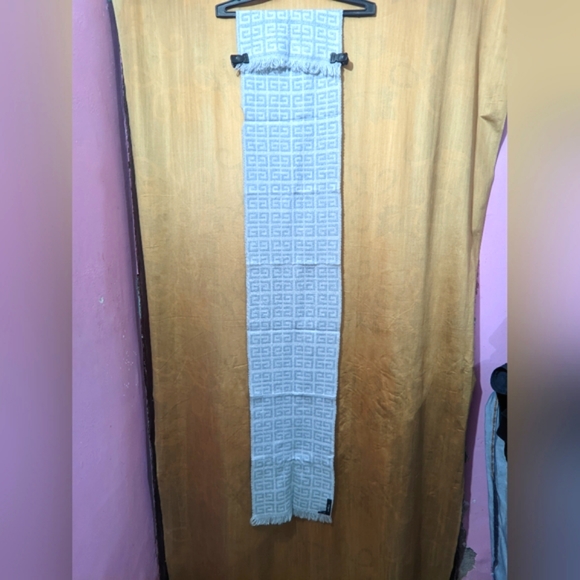 Givenchy Monogram Wool Scarf In Grey, Men' original price $252 dollar - Picture 7 of 7